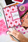 Sizzix A6 Stencil 4pk Textures From Afar 2 by Stacey Park
