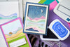 Sizzix A5 Clear Stamps 18pk w Framelits Die Creative Coordinations Mountain High by sp