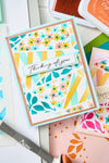 Sizzix A6 Stencil 4pk Fragmented Floral 2 by Stacey Park