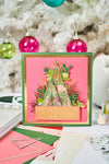 Sizzix A5 Clear Stamps Set 16PK w/Stencil - Cosmopolitan Christmas, Merry and Light by Stacey Park