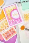 Sizzix A6 Stencil 1PK Cosmopolitan, Golden Rings #2 by Stacey Park