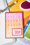Sizzix A6 Stencil 1PK Cosmopolitan, Golden Rings #2 by Stacey Park