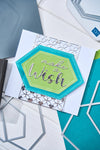 Sizzix Framelits Die Set 10PK- Fanciful Framelits Reversed, Belinda Stitched Hexagons by Stacey Park