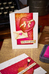 Sizzix 2D TF Embossing Folder w 8pk Thinlits Set Vault Side Order Love Notes by Tim Holtz