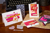 Sizzix 2D TF Embossing Folder w 8pk Thinlits Set Vault Side Order Love Notes by Tim Holtz