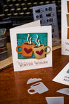 Sizzix 2-D Texture Fades Embossing Folder w/11PK Thinlits Set - Vault Side-Order Fresh Brewed by Tim Holtz