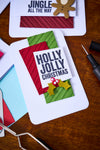 Sizzix 2-D Texture Fades Embossing Folder w/5PK Thinlits Set - Vault Side-Order Christmas Minis by Tim Holtz