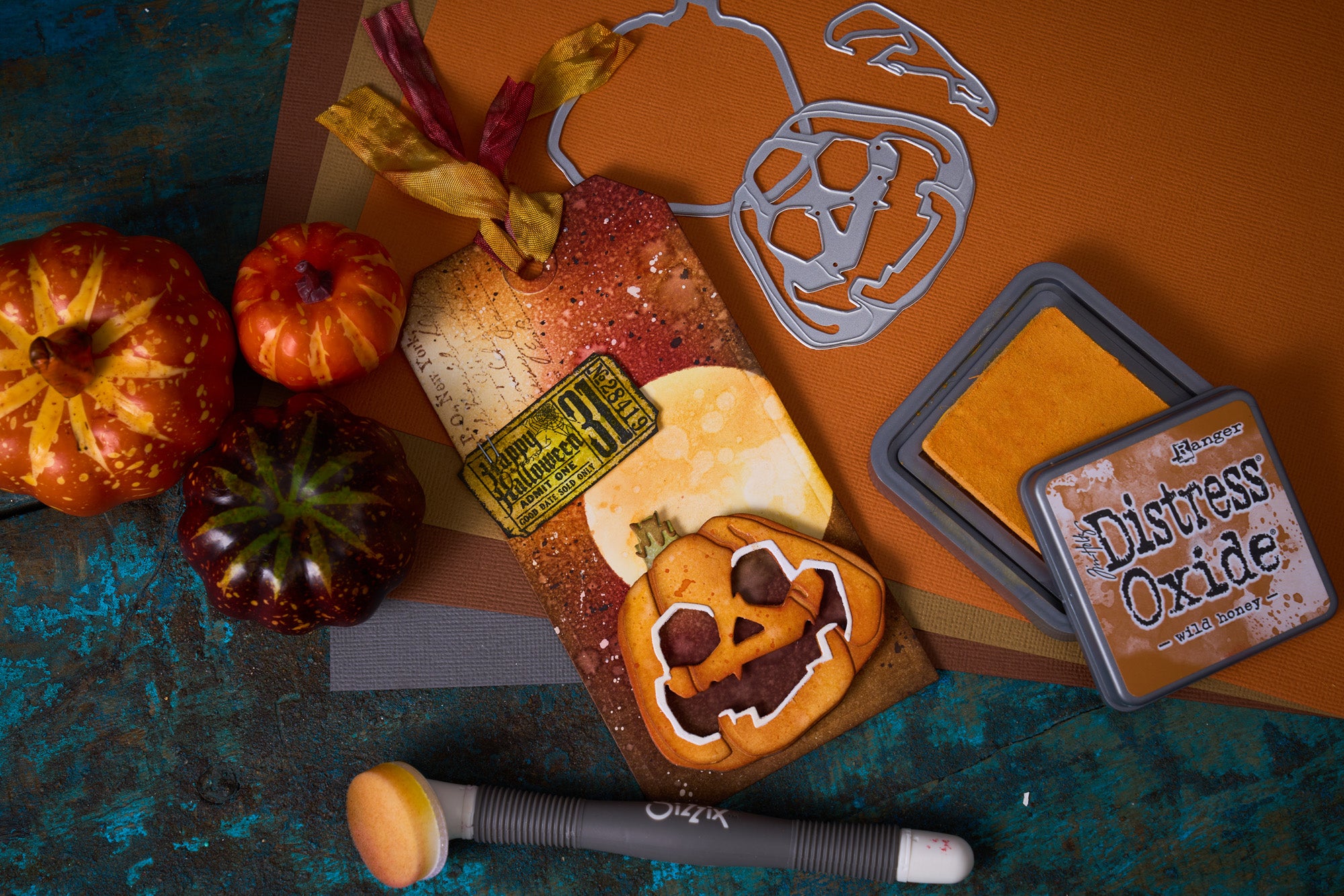 Fustella Sizzix Bigz Di Tim Holtz - Pumpkin Parts, 5.5x6 Pollici, Per Taglio Di Materiali Spessi