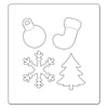 Sizzix Bigz Die - Christmas Tree, Ornament, Snowflake & Stocking