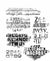 Stampers Anonymous Faded Type by Tim Holtz - Cling Mount Stamps