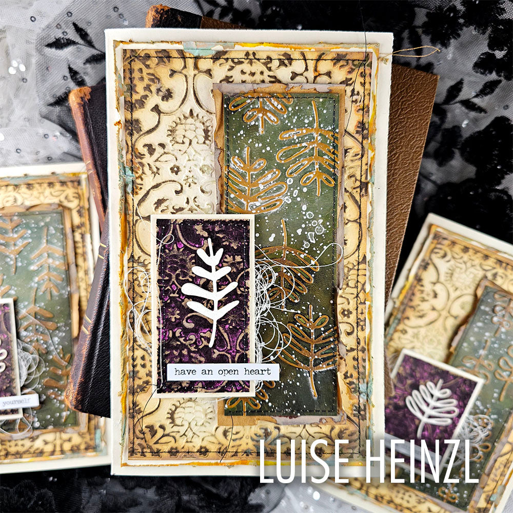 Sizzix Thinlits Set Fustelle 9 Pezzi 664752 - Creature Invernali By Tim Holtz, Tecnologia Colorize, Per Big Shot