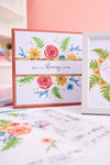Sizzix Layered Clear Stamps Set 20PK Painted Florals