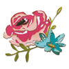 Sizzix Thinlits Die Set 4pk Brushstroke Flowers 4 by Tim Holtz